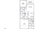 Layout of the first floor featuring a kitchen, Gathering room, and primary bedroom with ensuite bathroom at 272 Meadowbark Bnd # 41, Garner, NC 27529