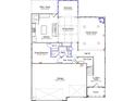 First-floor plan featuring a kitchen, dining room, Gathering room, guest bedroom, and garage, offering a functional layout at 85 Guardian St, Youngsville, NC 27596