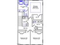 Floor plan featuring primary bedroom, bath #2, laundry room, bedroom #3 and bedroom #2 at 952 Westerland Way # 142, Durham, NC 27703