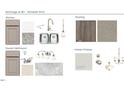 Selection of the new home's interior finishes, including cabinets, flooring, counter tops, and fixtures at 521 Prestonfield Way, Raleigh, NC 27603