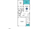 Detailed floor plan showcases the layout with a great room, sunroom, kitchen, and a two-car garage at 115 Vulcan St, Garner, NC 27529