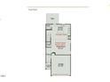 Detailed first-floor plan featuring a kitchen, great room, and garage layout at 120 Bruce Dr, Dunn, NC 28334