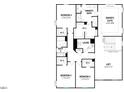 Second floor layout with bedrooms, baths, and a spacious loft at 176 Sargents St, Garner, NC 27529