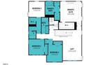 Upstairs floor plan featuring bedrooms, bathrooms, laundry, loft and owner's suite with walk-in closet at 176 Sprenger St, Garner, NC 27529