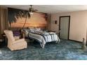 Bedroom featuring a unique mural and comfortable furnishings at 3555 Nc 98 Hwy, Youngsville, NC 27596