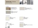 Monochromatic modern design scheme featuring flooring, tile, countertop, cabinet, and backsplash options at 913 Delano Dr, Knightdale, NC 27545
