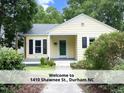 Welcome to 1410 Shawnee St. This yellow home is in a beautiful neighborhood of Durham NC at 1410 Shawnee St, Durham, NC 27701