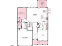 Layout of the first floor featuring bedrooms, dining, gathering room, and garage at 147 Rivulet Ct, Cary, NC 27519