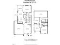 Detailed floor plan showcasing the layout of this home, including room dimensions and flow at 1924 Rustica Dr, Durham, NC 27713