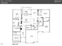 Detailed main level floor plan showcasing the layout of the home's living spaces at Tbd Lot 10 Montgomery Estates Rd, Hillsborough, NC 27278
