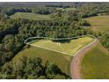 Expansive aerial view of a lot surrounded by lush greenery and trees, showcasing a tranquil setting at Tbd Lot 11 Montgomery Estates Rd, Hillsborough, NC 27278