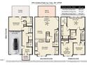 Detailed floor plan of a 3-story home featuring a garage, bedrooms, kitchen, Gathering, and dining areas at 276 Linden Park Ln, Cary, NC 27519