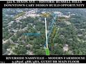 Aerial view showcasing the property's proximity to Downtown Cary Park and Cary Elementary at 322 S Dixon Ave # R, Cary, NC 27511