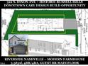 Site plan and rendering of the Riverside Nashville home at 322 S. Dixon Ave at 322 S Dixon Ave # R, Cary, NC 27511