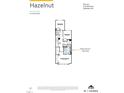Hazelnut second floor plan showing owner's bedroom, bedrooms 2/3, laundry, and deluxe shower at 2459 Englemann Pl # 362, New Hill, NC 27562