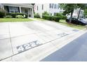 Spacious driveway with designated parking spots and guest parking available at 4224 Vienna Crest Drive Dr, Raleigh, NC 27613