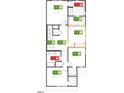 Second floor plan featuring bedrooms, bathrooms, and laundry area layout at 102 Malbec Dr, Chapel Hill, NC 27516