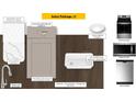 Kitchen and bathroom package showcasing stylish cabinet, lighting, and countertop selections at 102 Malbec Dr, Chapel Hill, NC 27516