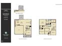 Floor plan illustrating the layout of the home's main and upper levels, including the kitchen and bedrooms at 42 Playtime Cir, Princeton, NC 27569