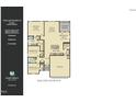 Layout featuring three bedrooms, two bathrooms, kitchen, great room, and a two-car garage at 162 Digging Time Ave, Princeton, NC 27569