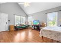 Bright living room featuring hardwood floors, and lots of natural light at 3831 Abattoir Rd, Angier, NC 27501