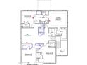 Second floor featuring primary bedroom, loft, three bedrooms, and three bathrooms at 40 New Liberty Dr, Youngsville, NC 27596