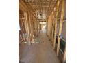Unfinished interior with exposed framing and duct work ready for customization at 95 Bald Cypress Ln, Youngsville, NC 27596