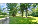 Scenic driveway leading to a property surrounded by mature trees and greenery at 6600 Sadie Dr, Wendell, NC 27591