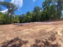 Foundation of new home construction, showing concrete and blocks ready for next stage of building at 8912 Thompson Mill Rd, Wake Forest, NC 27587