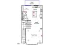 A detailed floor plan of the home's second floor which includes the kitchen, Gathering room, and eat-in kitchen at 2112 Pink Peony Cir # 149, Durham, NC 27703
