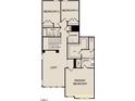 Second floor features primary bedroom, loft, laundry, bath, and 2 additional bedrooms at 2864 Quarry Rd # 168, Rolesville, NC 27571