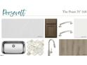 Image showcases kitchen countertop, cabinet, hardware, sink, faucet, flooring and tile design at 2864 Quarry Rd # 168, Rolesville, NC 27571