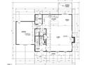 Main level floor plan showcases open concept living, kitchen, dining area, and garage at 371 Water Tower Rd, Moncure, NC 27559
