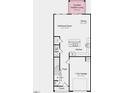 Detailed floorplan showcasing the layout of the gathering room, kitchen, dining area, and covered outdoor living space at 2726 Sammish Way, Wake Forest, NC 27587