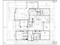 Detailed floor plan with layout of kitchen, bedrooms, living spaces and garage, showing dimensions at 535 Corbett Dr, Pittsboro, NC 27312