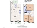 A detailed floor plan of the home, showcasing room dimensions and layout at 3352 Tarleton W, Durham, NC 27713