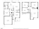 Detailed floorplan showcasing the layout of a two-story home, including room dimensions at 4205 Twin Spires Dr, Knightdale, NC 27545