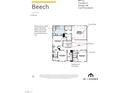 The second floor plan features four bedrooms, three bathrooms, a laundry room, and loft at 2411 Picual Way # 18, New Hill, NC 27562