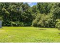 Expansive backyard with lush green grass and mature trees, offering ample space for outdoor activities at 7595 Clayton Blvd # B, Clayton, NC 27520