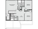 Second-floor plan featuring a primary bedroom, two bedrooms, two bathrooms, and a loft at 10 Malbec Way, Youngsville, NC 27596