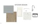 Kitchen design elements showcasing tile backsplash, modern faucet, quartz countertop, cabinet door and wood flooring selections at 745 Parc Townes Dr # 35, Wendell, NC 27591