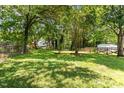 Spacious backyard with mature trees, perfect for outdoor entertaining and relaxation at 1543 Wickham St, Burlington, NC 27215