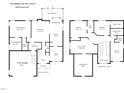 Floor plan showing the layout of a house including bedrooms, bathrooms, living room, and kitchen at 456 Majestic Oak Dr, Garner, NC 27529