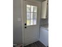View of rear door of the home at 2116 Tanglewood Rd, Rocky Mount, NC 27804