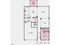 First-floor plan showcasing the kitchen, casual dining, gathering area, and garage layout at 124 Seagraves Creek Ln, Holly Springs, NC 27540