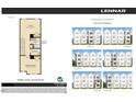 Third floor plan shows loft, bath 3, bedroom 3, and various home elevations at 1508 Crescent Townes Way, Raleigh, NC 27604