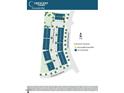 Community map shows homesites, roadways, and amenities for prospective residents in a convenient format at 1525 Crescent Townes Way, Raleigh, NC 27604