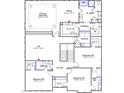 Second floor plan showcasing a primary bedroom with sitting room, three additional bedrooms, and laundry room at 105 Guardian St, Youngsville, NC 27596