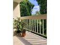 Relaxing patio with a lush green view, ideal for enjoying the outdoors at 500 Umstead Dr # D307, Chapel Hill, NC 27516