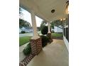 The home features a covered front porch with brick-based columns, offering a welcoming outdoor space at 526 Cardena School Rd, Fuquay Varina, NC 27526